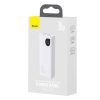 Baseus Adaman2 Power Bank 10000mAh, 30W, PD 3.0, QC 3.0, Digitális kijelző (Fehér)