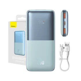   Baseus Bipow Pro Powerbank 10000mAh, 2xUSB, USB-C, 20W (kék)