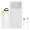 Baseus Bipow Powerbank, 20000mAh, 20W (fehér)