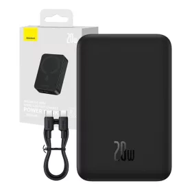   Baseus Magnetic Mini Powerbank, 20000mAh, USB-C, 20W, MagSafe (fekete)