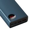 Baseus Adaman Powerbank Metal 20000mAh, PD, QC 3.0, 65W, 2xUSB + USB-C + mikro USB, (kék)