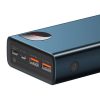 Baseus Adaman Powerbank Metal 20000mAh, PD, QC 3.0, 65W, 2xUSB + USB-C + mikro USB, (kék)