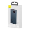 Baseus Adaman Powerbank Metal 20000mAh, PD, QC 3.0, 65W, 2xUSB + USB-C + mikro USB, (kék)