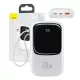 Baseus 20000mAh (Fehér) Powerbank Lightning És /USB-C Csatlakozó , 20W (PPQD060202)