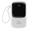 Baseus 20000mAh (Fehér) Powerbank Lightning És /USB-C Csatlakozó , 20W (PPQD060202)