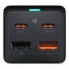 Baseus GaN3 Pro hálózati töltő 2xUSB + 2xUSB-C + AC, 65W (fekete)