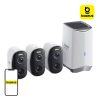 Baseus N1 2K Biztonsági Kamera Kit (3db) (Fehér)