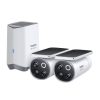Baseus S1 Pro 3K Dual Biztonsági Kamera-kit (Fehér)