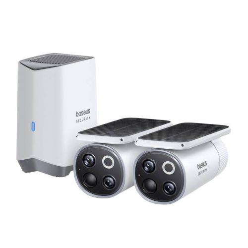 Baseus S1 Pro 3K Dual Biztonsági Kamera-kit (Fehér)