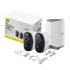 Baseus N1 Plus 2K Biztonsági Kamera-kit (Fehér)