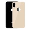 Baseus iPhone Xs 0,3mm teljes lefedettségű ívelt edzett üveg hátlapvédő (Arany)