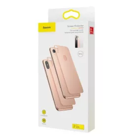   Baseus iPhone Xr T-Glass hátlapvédő fólia, 0,3mm, ívelt (fekete)
