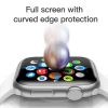 Baseus iWatch 42mm 0,23mm-es ívelt T-Glass kijelzővédő (Fekete)