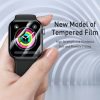 Baseus 42mm Apple Watch teljes képernyős kijelzővédő üveg (Fekete)