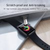 Baseus 42mm Apple Watch teljes képernyős kijelzővédő üveg (Fekete)