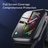 Baseus iWatch 0,2mm Full-screen ívelt T-Glass lágy kijelzővédő fólia 40mm (Fekete)