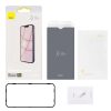 Baseus iPhone 13mini 0,3mm Full-glass szuper porcelán kristály edzett üveg, 2 db + felhelyező eszköz (Átlátszó)