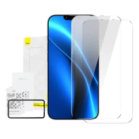  Baseus Crystal iPhone 14 Plus/13 Pro Max Edzett üvegfólia, 0,3 mm (2 db)