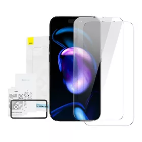   Baseus Crystal iPhone 14 Pro Max Edzett üvegfólia, 0,3 mm (2 db)