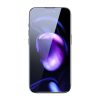 Baseus Crystal iPhone 14 Pro Max Edzett üvegfólia kékfény szűrővel és porálló bevonattal, 0,3mm (2 db)