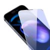 Baseus Crystal iPhone 14 Pro Max Edzett üvegfólia kékfény szűrővel és porálló bevonattal, 0,3mm (2 db)