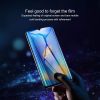 Baseus kékfény-szűrős edzett üvegfólia Huawei Mate 20-hoz, 0,3mm, ívelt (fekete)