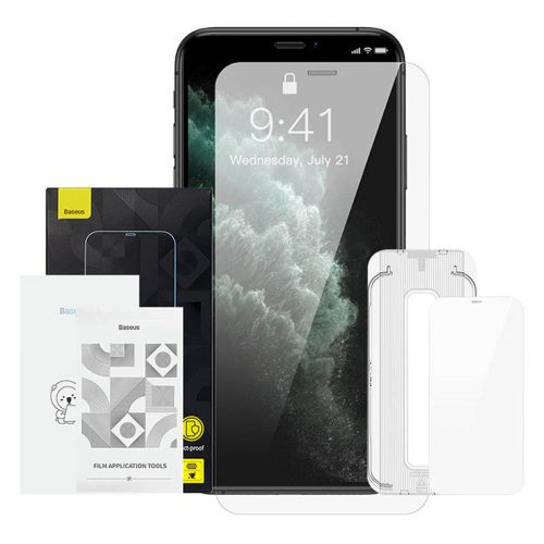 Baseus Crystal edzett üvegfólia 0,3mm iPhone X/XS