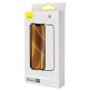 Baseus iPhone 13mini Full-screen Corning edzett üveg fólia 0,4mm, 2 db + felhelyező eszköz (Fekete)