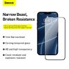 Baseus iPhone 13mini Full-screen Corning edzett üveg fólia 0,4mm, 2 db + felhelyező eszköz (Fekete)