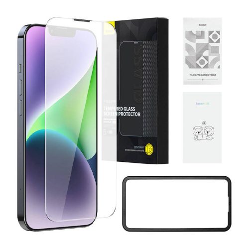 Baseus Schott iPhone 13 Pro Max/14 Plus HD Üvegfólia porálló bevonattal, 0.3 mm