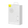 Baseus MagSafe mágneses autós telefontartó szellőzőrácsra, töltővel, USB-C, 15W + 25W (fehér)