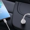 Baseus MagSafe mágneses autós telefontartó szellőzőrácsra, töltővel, USB-C, 15W + 25W (fehér)