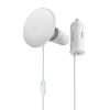 Baseus MagSafe mágneses autós telefontartó szellőzőrácsra, töltővel, USB-C, 15W + 25W (fehér)