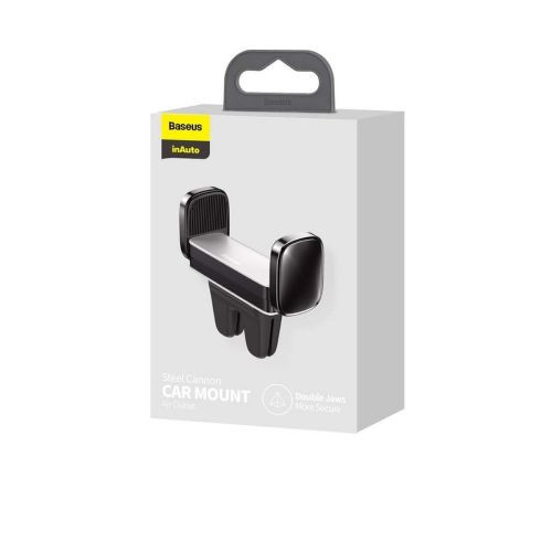 Baseus Steel Cannon Clip-on autós tartó szellőzőrácshoz (Ezüst)