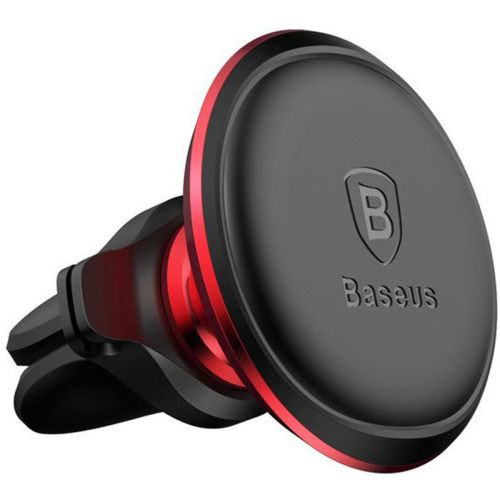 Baseus Air Vent univerzális mágneses autós telefontartó szellőzőrácsra (Fekete-piros)