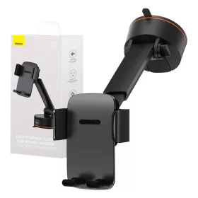   Baseus Easy Control autós telefontartó tapadókoronggal (fekete)