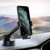 Baseus Simplism gravitációs, teleszkópos autós telefontartó, tapadókorongos (Fekete)