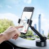 Baseus Simplism gravitációs, teleszkópos autós telefontartó, tapadókorongos (Fekete)