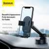Baseus Simplism gravitációs, teleszkópos autós telefontartó, tapadókorongos (Fekete)