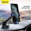 Baseus Simplism gravitációs, teleszkópos autós telefontartó, tapadókorongos (Fekete)