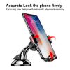 Baseus Osculum Gravity autós telefontartó (Fekete/Ezüst)