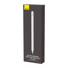   Baseus Ipad Tablet Tool Stylus Toll vezeték nélküli töltéssel LED kijelzővel + cserélhető aktív hegy (Fehér)