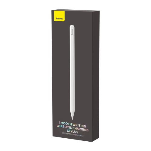 Baseus Ipad Tablet Tool Stylus Toll vezeték nélküli töltéssel LED kijelzővel + cserélhető aktív hegy (Fehér)