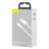 Baseus Simple Wisdom USB-Lightning kábel, 2.4A, 1,5m, 2db (fehér)