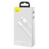 Baseus Simple Wisdom Micro-USB - USB kábel, 2.1A, 1.5m (fehér) 2db.