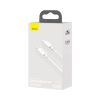 Baseus Simple Wisdom USB-C-Lightning adat/töltőkábel PD, 20W, 1,5m, 2db (fehér)
