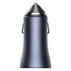 Baseus Autós Töltő U+C, PD 3.0, QC 4+, SCP FCP AFC (USB - Type C 1m kábel)  (Szürke)