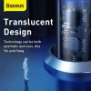 Baseus autós töltőkészlet speciális digitális kijelzővel PPS QC U+C (60W C+C kábel 1m) 45W (Fekete)