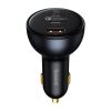 Baseus Autós Töltő U+C+C, PD 3.0, QC 5.0, PPS, ( C+C kábel 100W (20V/1.5A) 1m) 160W  (Fekete) 