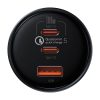 Baseus Autós Töltő U+C+C, PD 3.0, QC 5.0, PPS, ( C+C kábel 100W (20V/1.5A) 1m) 160W  (Fekete) 